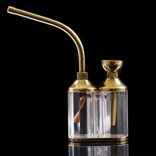 双重过滤高档水烟壶两用烟斗水烟筒纯铜烟袋锅水烟壶全套配件烟具