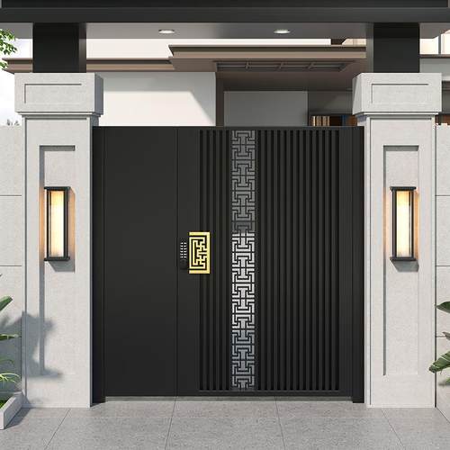 庭院大门别墅庭院门铁门庭院门铝合金庭院门农村自建房大门