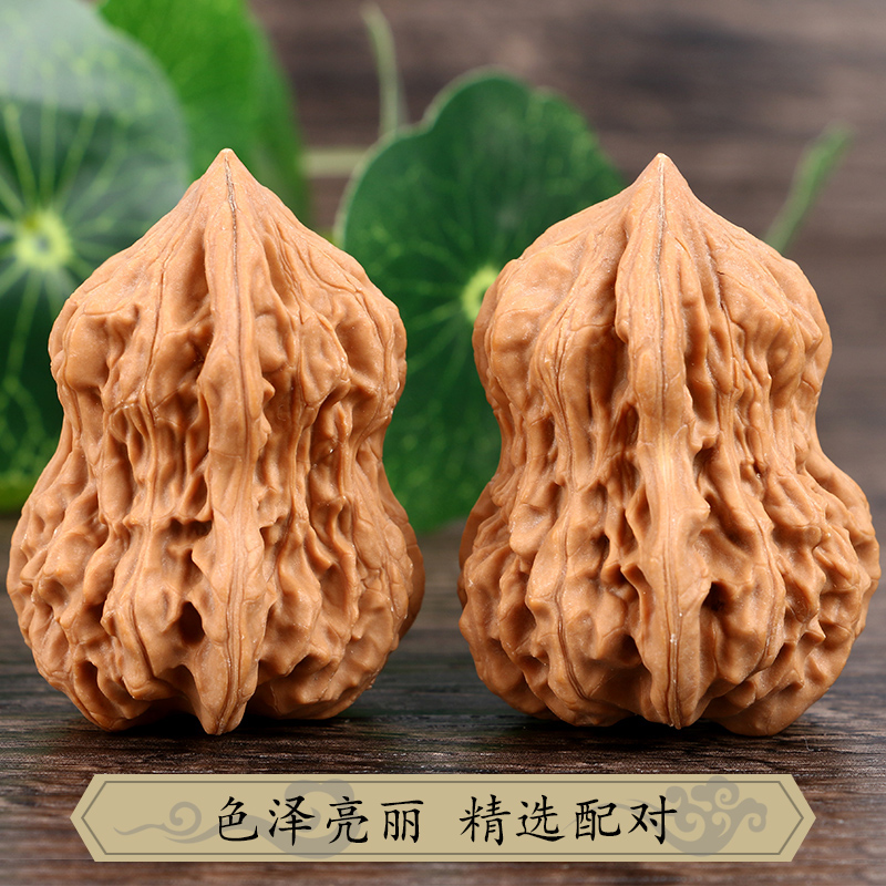 现货速发文玩核桃葫芦形大花生异形盘玩手把件狮子头手捻葫芦礼物