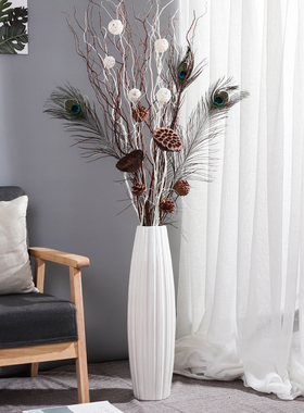 速发礼厅件地大花瓶摆落电视柜旁边家居软装饰品乔迁北物创意