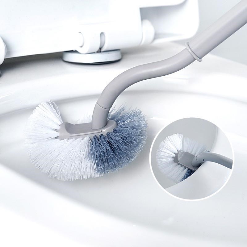速发马桶刷家用无死角洗卫生间壁高洁硅胶厕刷自挂清尔夫厕所刷子