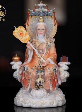 现货速发三清像仿汉白玉太上老君像元始灵宝三清祖师神像摆件像体