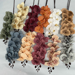 速发花头印纹蝶蝴大兰绿植婚礼花装饰花假堂室内摆件盆栽