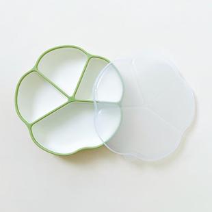 儿童餐具套装 宝宝餐盘婴儿吸盘式 分格一体硅胶自主进食吸管碗吃饭