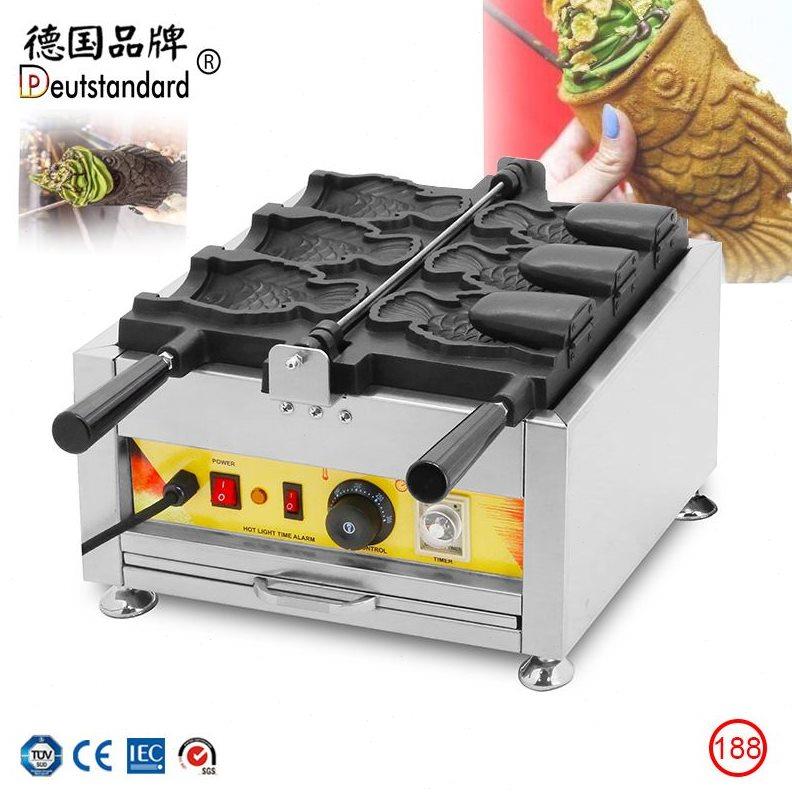 鲷鱼烧机日式大开口鲷鱼烧机新款冰淇淋鲷鱼烧商用鱼仔饼机烤饼机