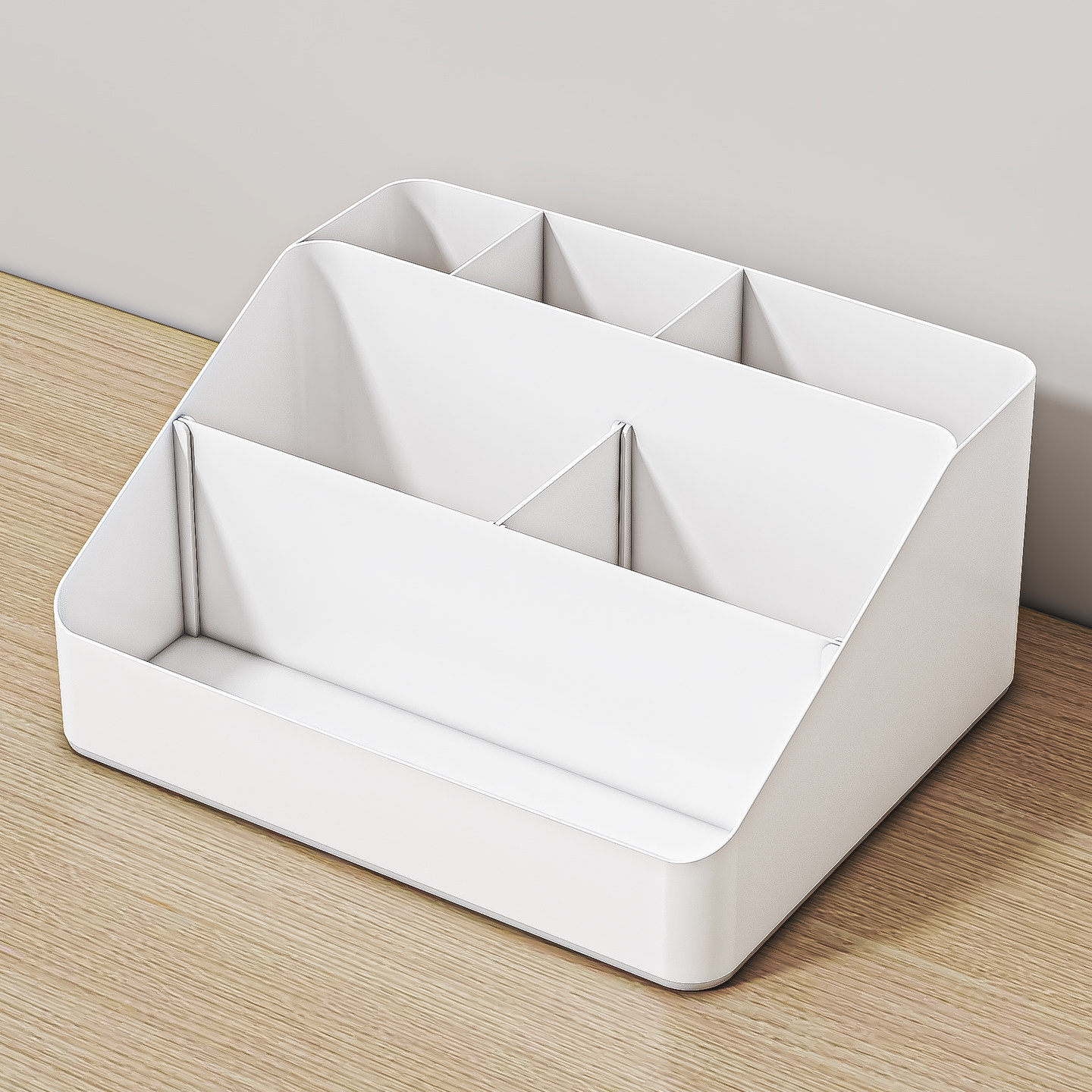 正家桌面收纳盒可拆隔板大容量分格整理盒茶几遥控器杂物储物笔筒,收纳整理,桌面收纳盒,淘宝优惠券,粉丝福利购,淘宝优惠卷