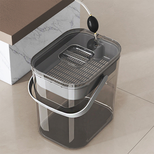 正家茶水桶废水桶茶叶干湿分离茶渣桶茶桌接水桶大容量茶几排水桶