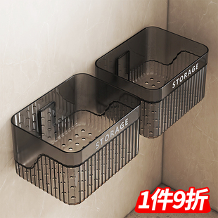 葱姜蒜收纳盒厨房小挂篮免打孔挂墙上置物架浴室多功能壁挂收纳篮