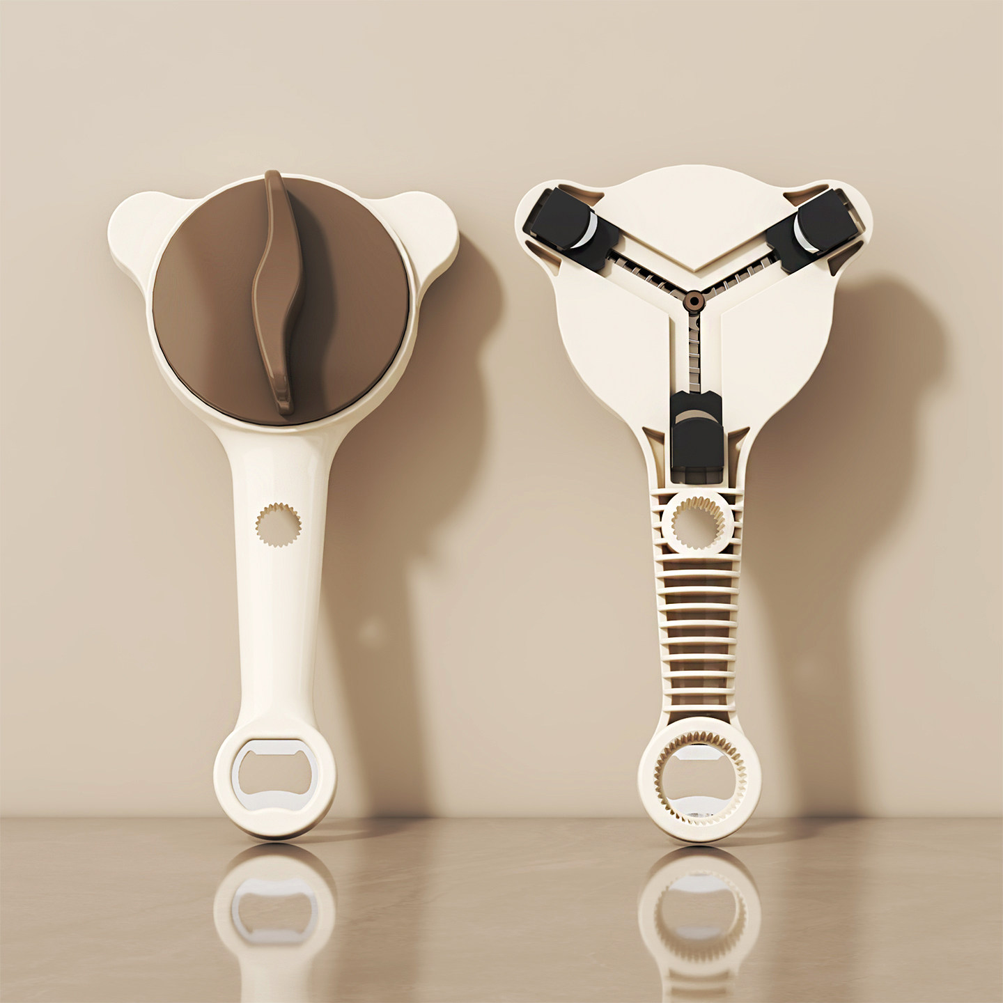 正家防滑开罐头神器省力开盖器万能啤酒开瓶器可调节拧瓶盖开罐器