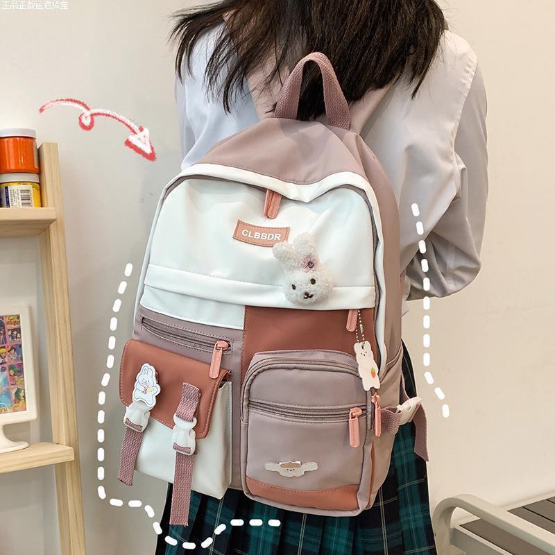 可藏东西的书包森系书包女韩版初