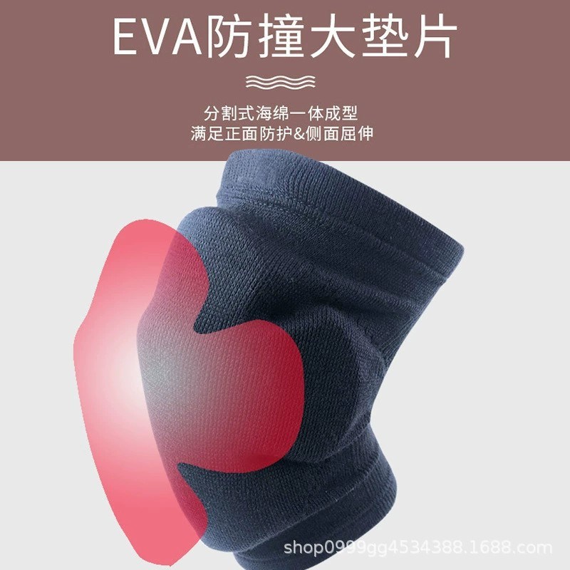 EVA运动护膝跳舞骑p行尼龙防滑减震透气运动护具海绵摩托车防护膝