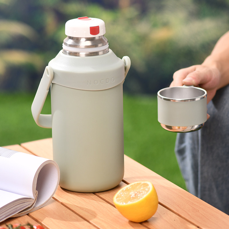 户外保温杯大容量家用保温瓶茶水分离便携不锈钢水杯焖茶保温水壶