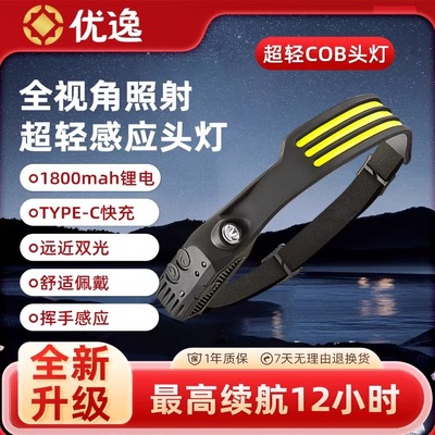 优逸智能感应户外照明led头灯