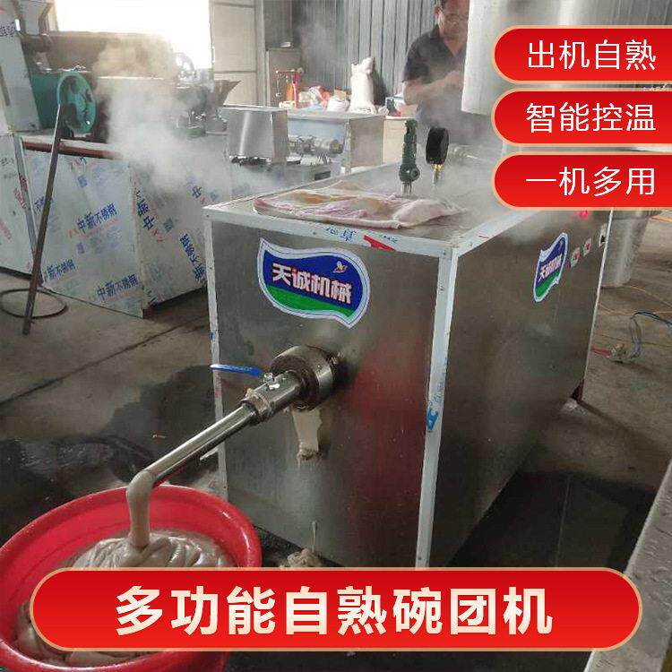 牌自熟荞麦碗团机陕西玉米搅团机生产视频