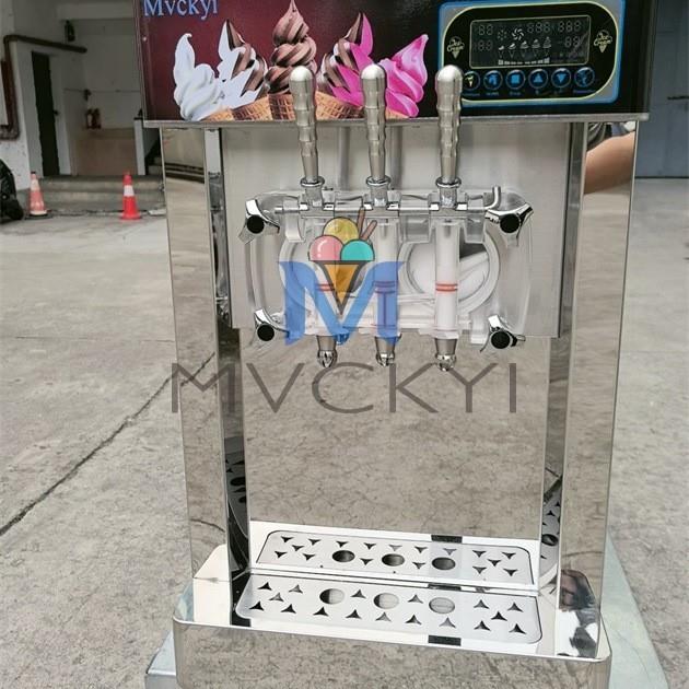 明毅商用甜筒雪糕机不锈钢立式冰淇淋机台式夏日冰爽冰激凌机