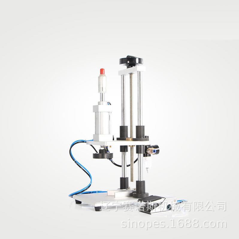 加强DQFX全气动压盖机红酒瓶机油桶美缝剂管自动封盖机瓶盖封口机