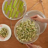 肆月不锈钢洗碗机篮子洗小物件清洁收纳篮家用厨房小工具神器小件