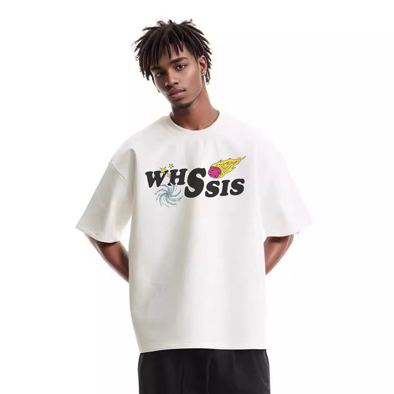 WHSSIS联名helloki印花短袖T半袖