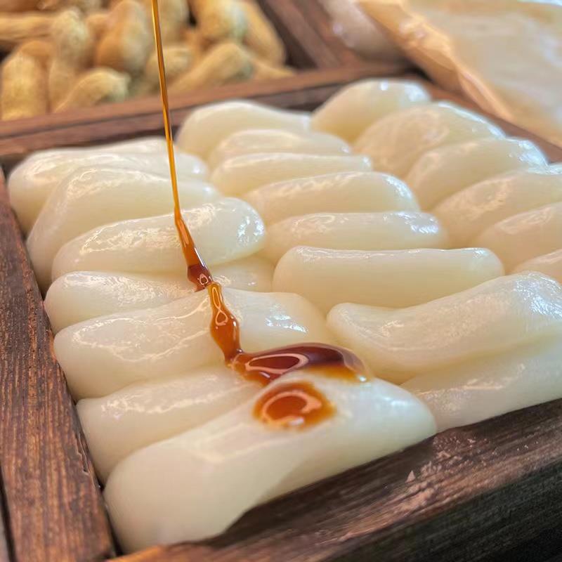 谱拾传统糕点红糖沾粉麻糍休闲小吃糯米团子特产糍粑糯叽叽的零食