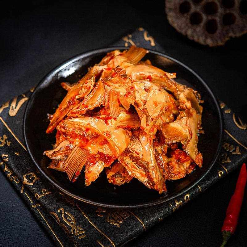 湖南特产农家味鱼嘴巴麻香辣鱼下巴即食熟食办公室休闲 小吃