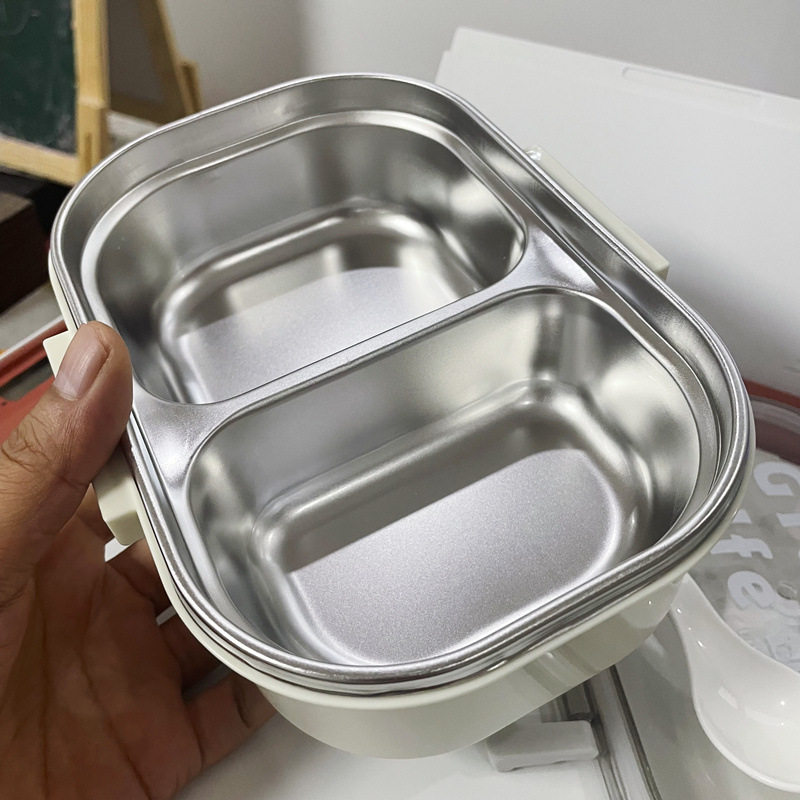 保温饭盒分格不锈钢便当盒小学生午餐盒可爱塑料分隔上班饭盒
