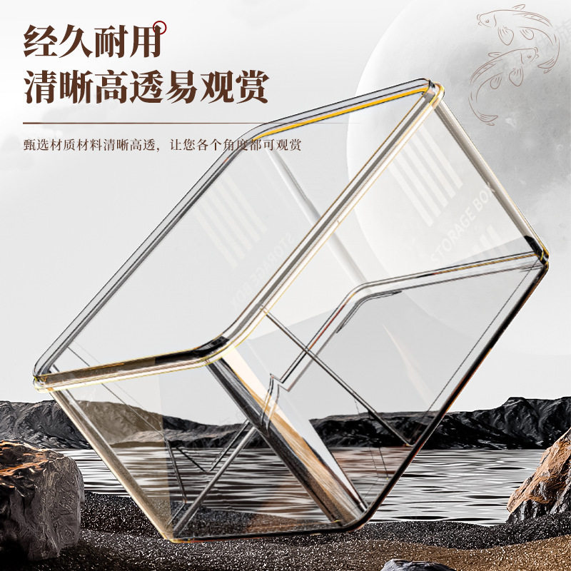 透明鱼缸小型桌面家用办