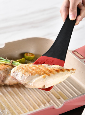 锐铭硅胶3合1可组合锅铲漏铲牛扒食物夹铲 煎鱼铲夹unique tongs