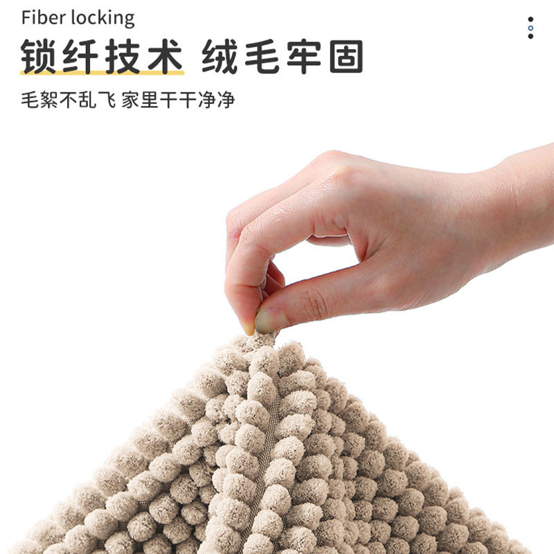 特密短毛雪尼尔地垫卫生间浴室地垫耐脏门垫固定柔软吸水防滑地毯