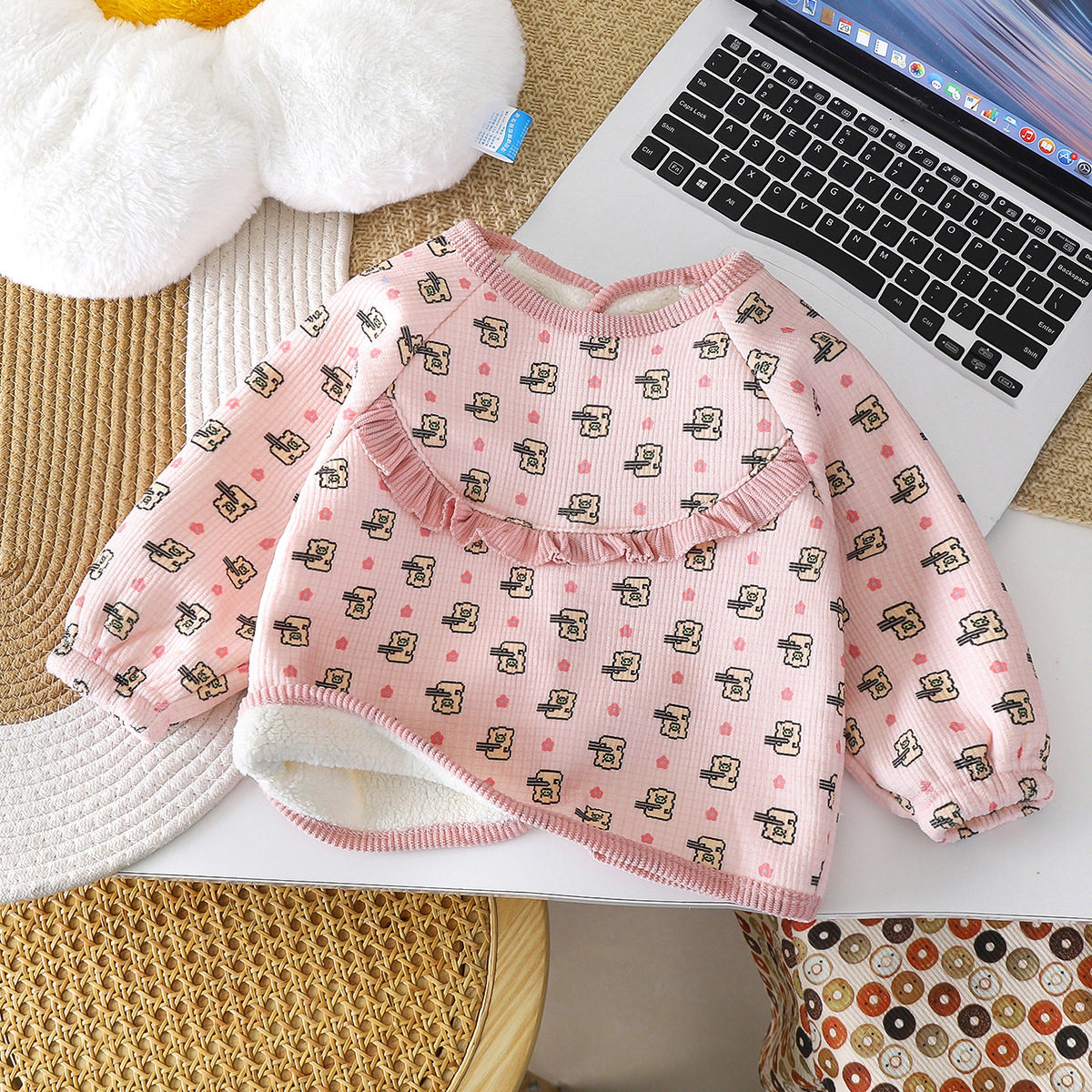 25年秋冬新款男女童装加绒保暖防脏外穿倒穿衣护衣灯芯绒罩衣围兜,童装/婴儿装/亲子装,反穿衣/罩衣,淘宝优惠券,粉丝福利购,淘宝优惠卷