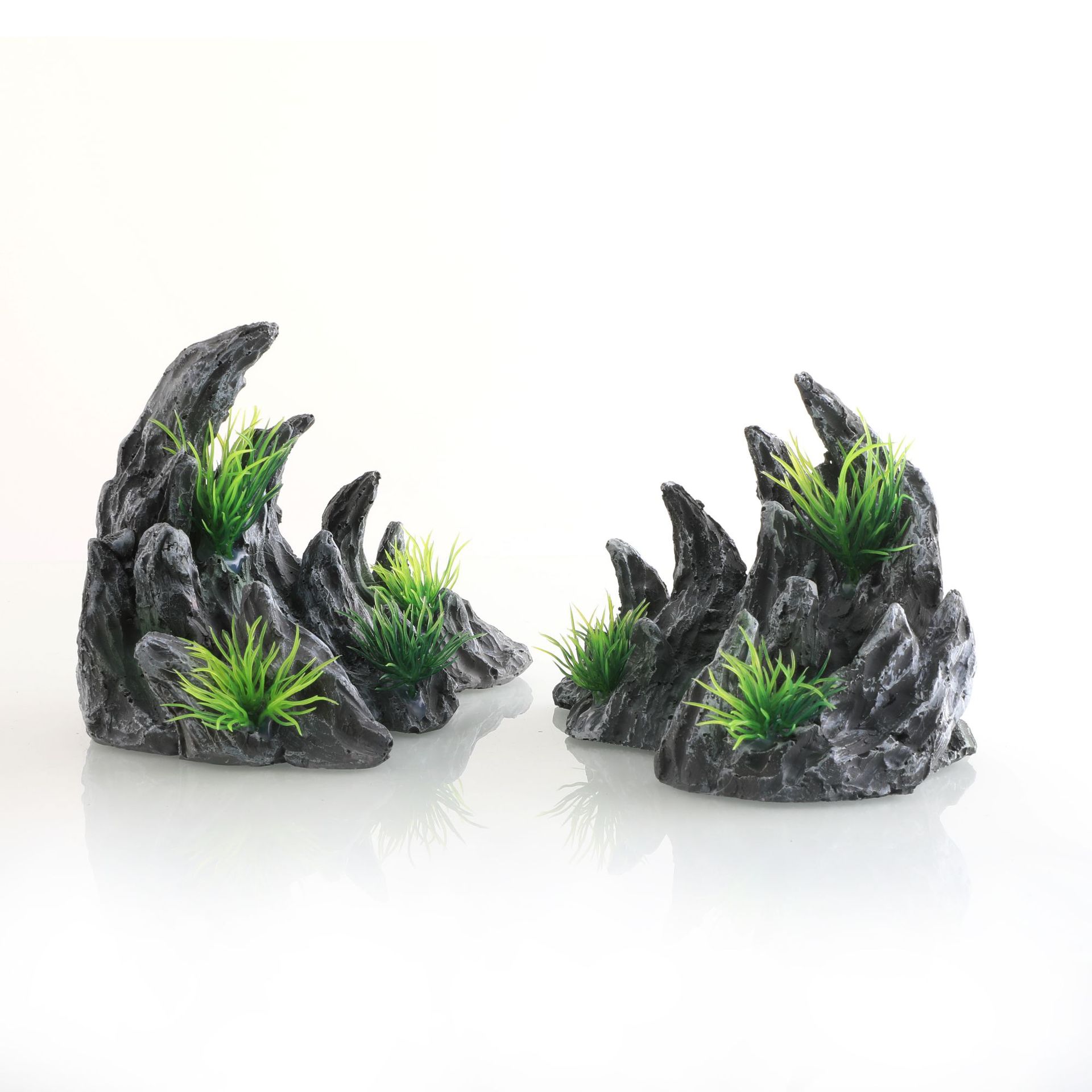 鱼缸造景假山套餐装饰水草石头小型摆件水族箱布景内饰峡谷中式