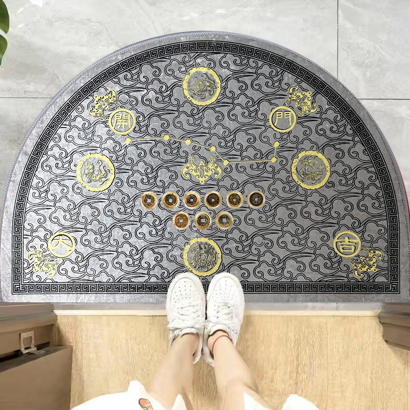 半圆形入户地垫七星九运过门垫家用进门防滑脚垫五行开运门垫地毯