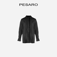 PESARO黃蕙玲女裝春季時尚百搭簡約休閑感通勤透膚寬松廓型襯衣