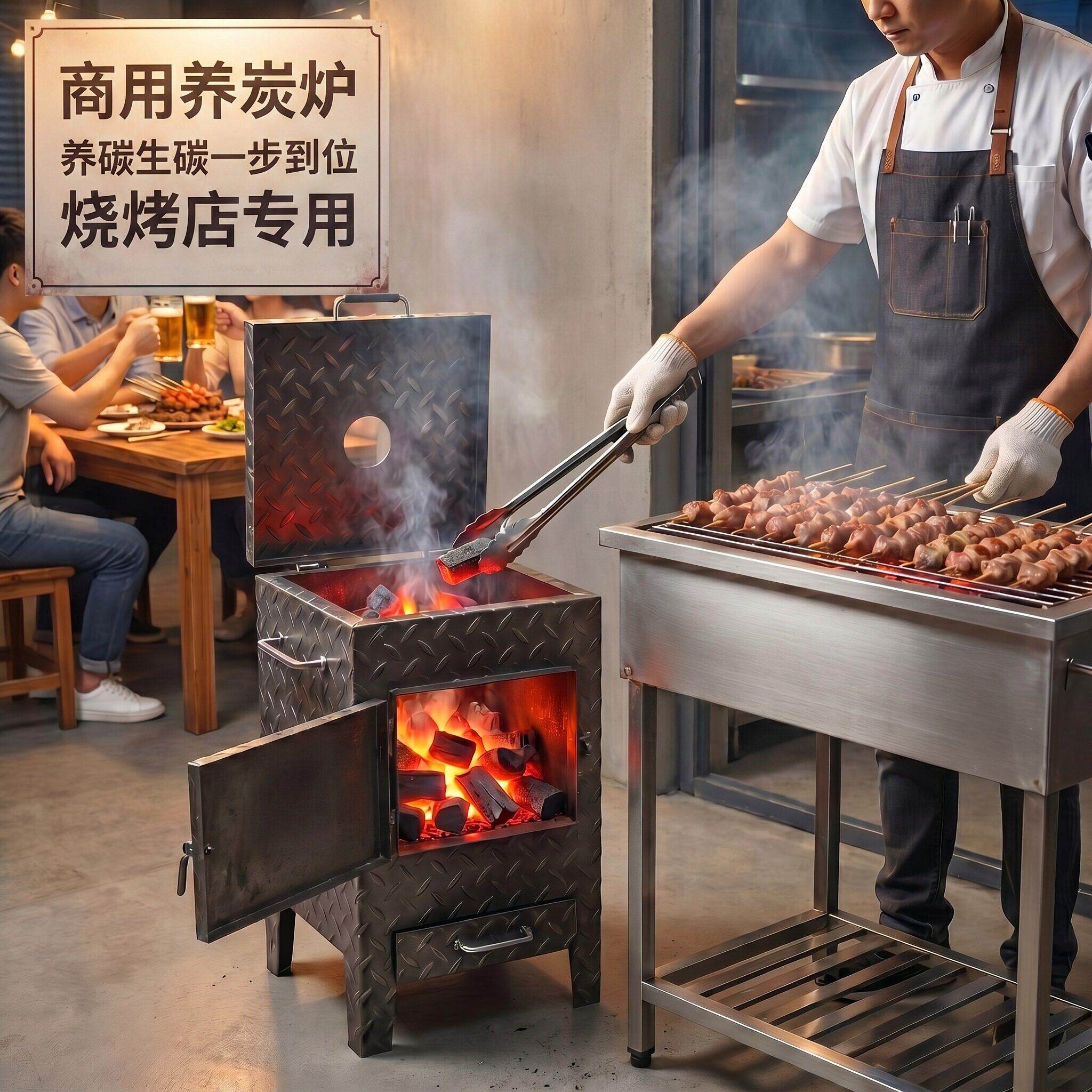 商用养炭炉烤肉店加厚碳火炉烧烤店养碳桶火锅店存碳引炭生炭炉