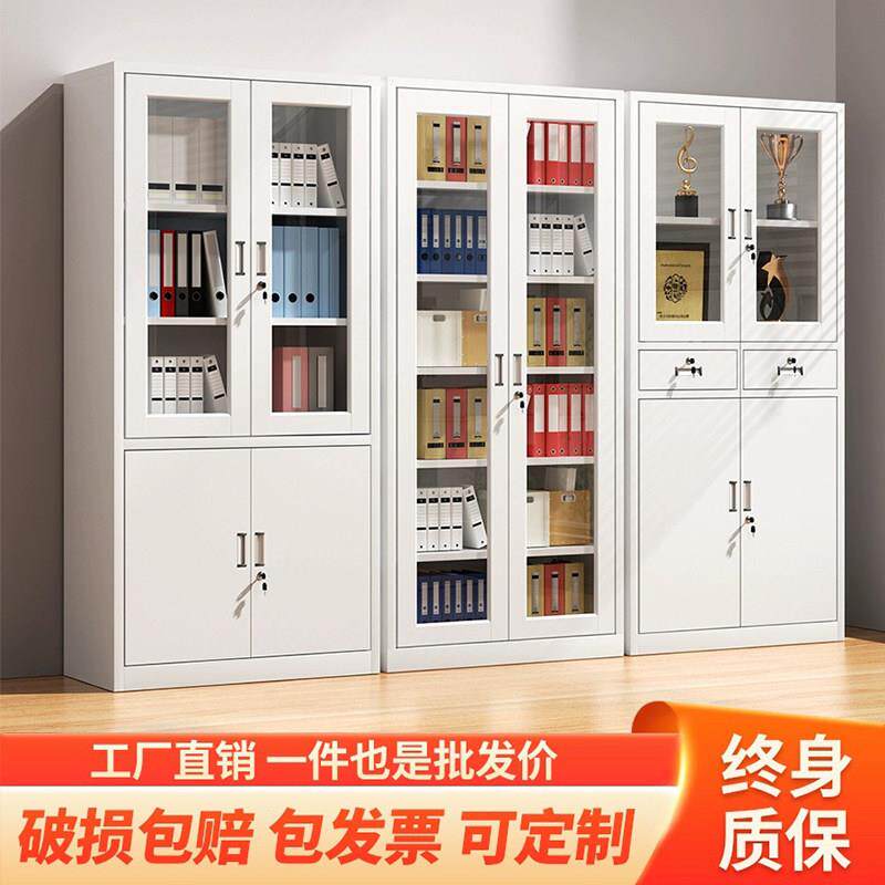 办公室钢制文件柜铁皮书柜凭证柜资料柜财务室档案柜带锁储物柜子