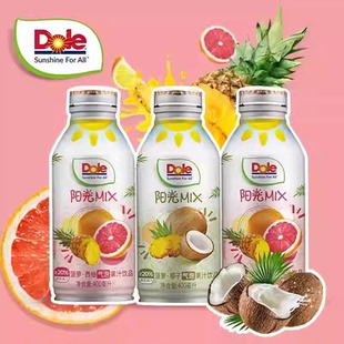 dole都乐菠萝西柚椰子气泡果汁低卡0脂无添加蔗糖汽水官方正品
