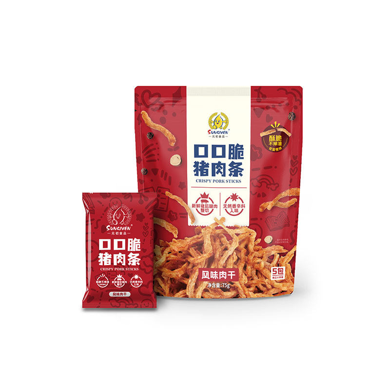 元初食品SUNGIVEN口口脆猪肉条75g肉松条脆条猪肉干休闲零食