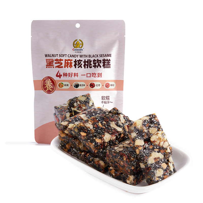 元初黑芝麻核桃软糕160g 养生中式休闲零食茶配下午茶糕点糖果,零食/坚果/特产,中式糕点/新中式糕点,淘宝优惠券,粉丝福利购,淘宝优惠卷