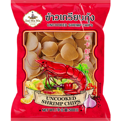 水妈妈牌宋卡虾片（红袋）500g油炸虾片小吃油炸泰式大龙虾片零食