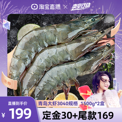 北海湾新鲜3040海虾