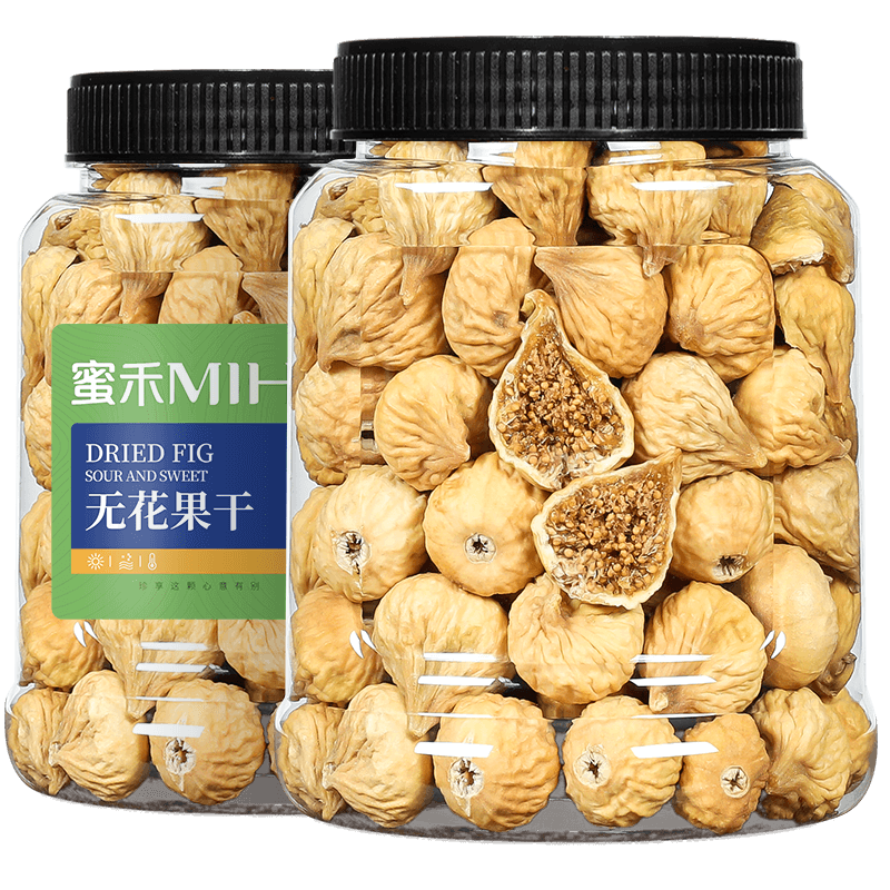 蜜禾无花果干500g罐装蜜饯果脯干无添加煲汤泡水下奶孕妇休闲零食