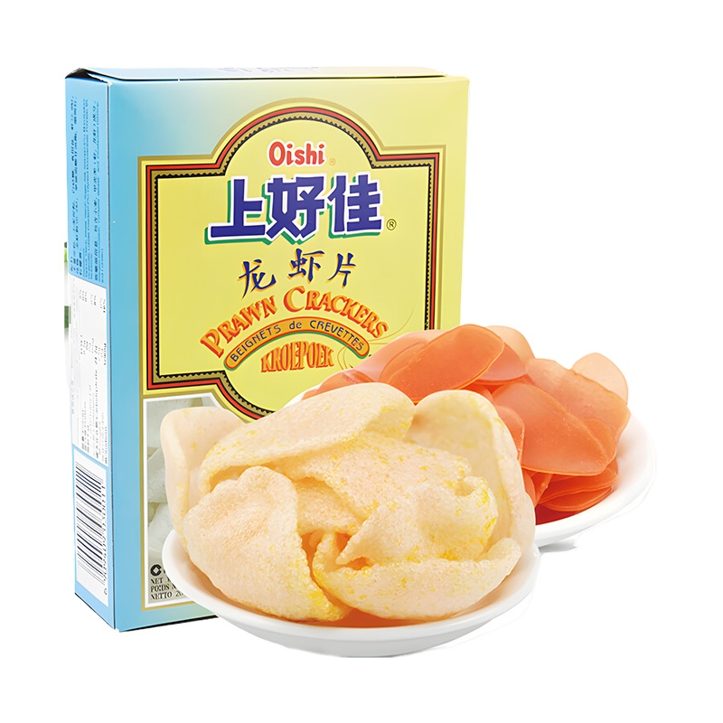 上好佳龙虾片（半成品）200g*2盒需油炸自己动手食品怀旧鲜虾片