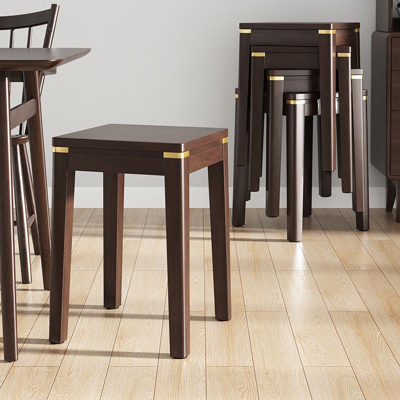 实木小凳子可叠放客厅木凳子椅子网红凳子家用方凳简约餐凳餐桌凳