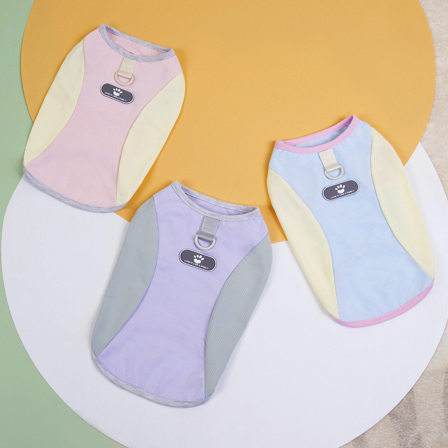 宠物服装新款狗狗衣服宠物衣服春夏季薄款25冰丝网眼背心