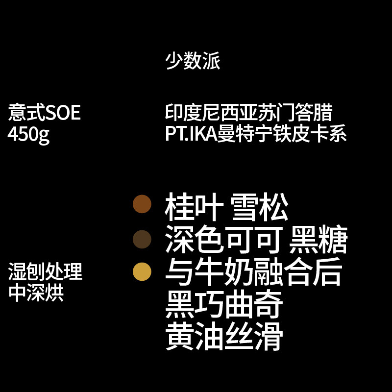 印尼PT.IKA曼特宁中深烘咖啡豆