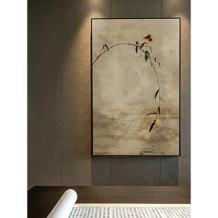 原装新中国风茶室挂画客厅民宿入口竹壁画Wabi-Sabi书房禅宗艺术