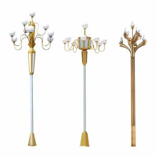 太阳能中华灯玉兰灯高杆灯景观灯路灯6米7米9米10米户外灯广场灯