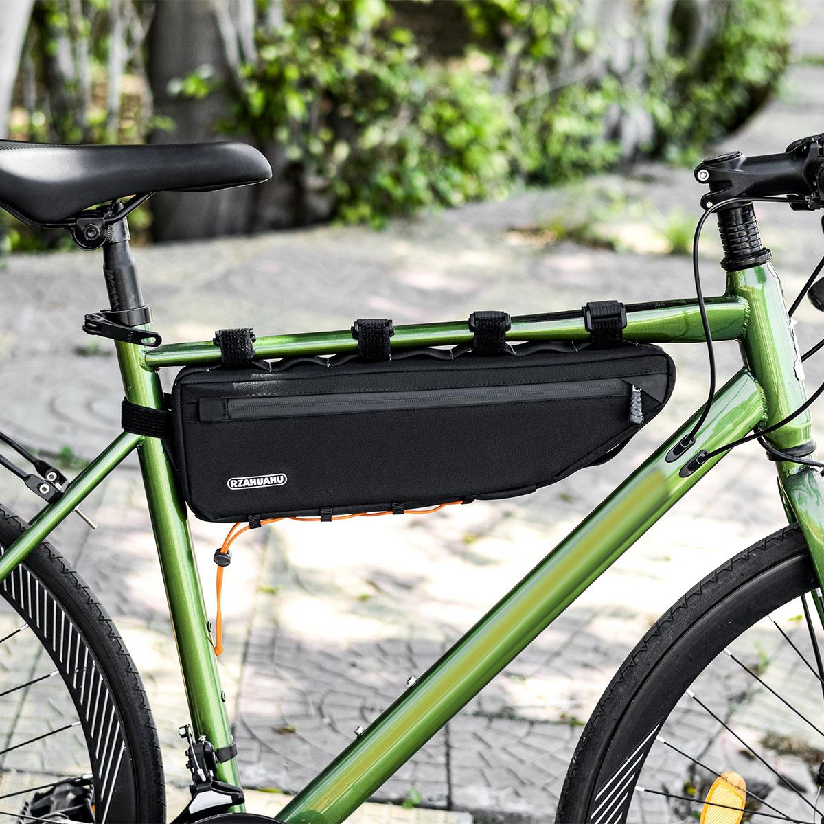 自行车横梁包加长大容量山地车下管包公路车三角包骑行置物工具包