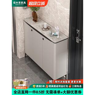 带锁鞋柜指纹智能锁入户家用门口外楼道防盗过道电梯鞋柜2025新款