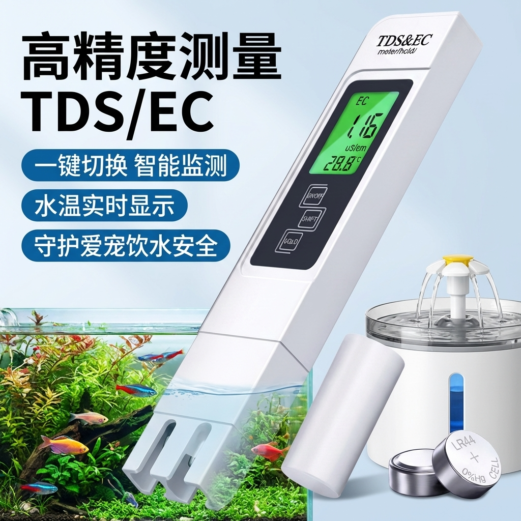 【水族必备】TDS水质检测笔鱼缸水质测试仪监控饮用水养鱼养龟虾