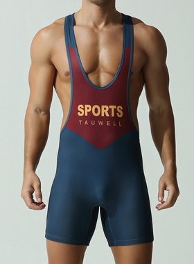 SMOOOLA男士摔跤服男款速干连体背心多功能运动